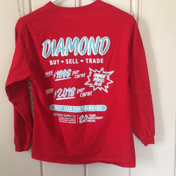 NWOT Diamond Supply Co. Long sleeve - Picture 5 of 6